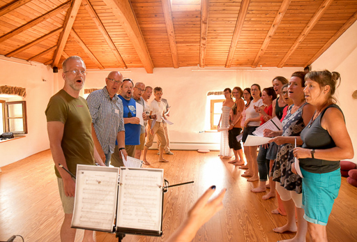 Workshop Singen - effektiv und ausdrucksstark Il Convento 2019 (© Acoustic Music School)