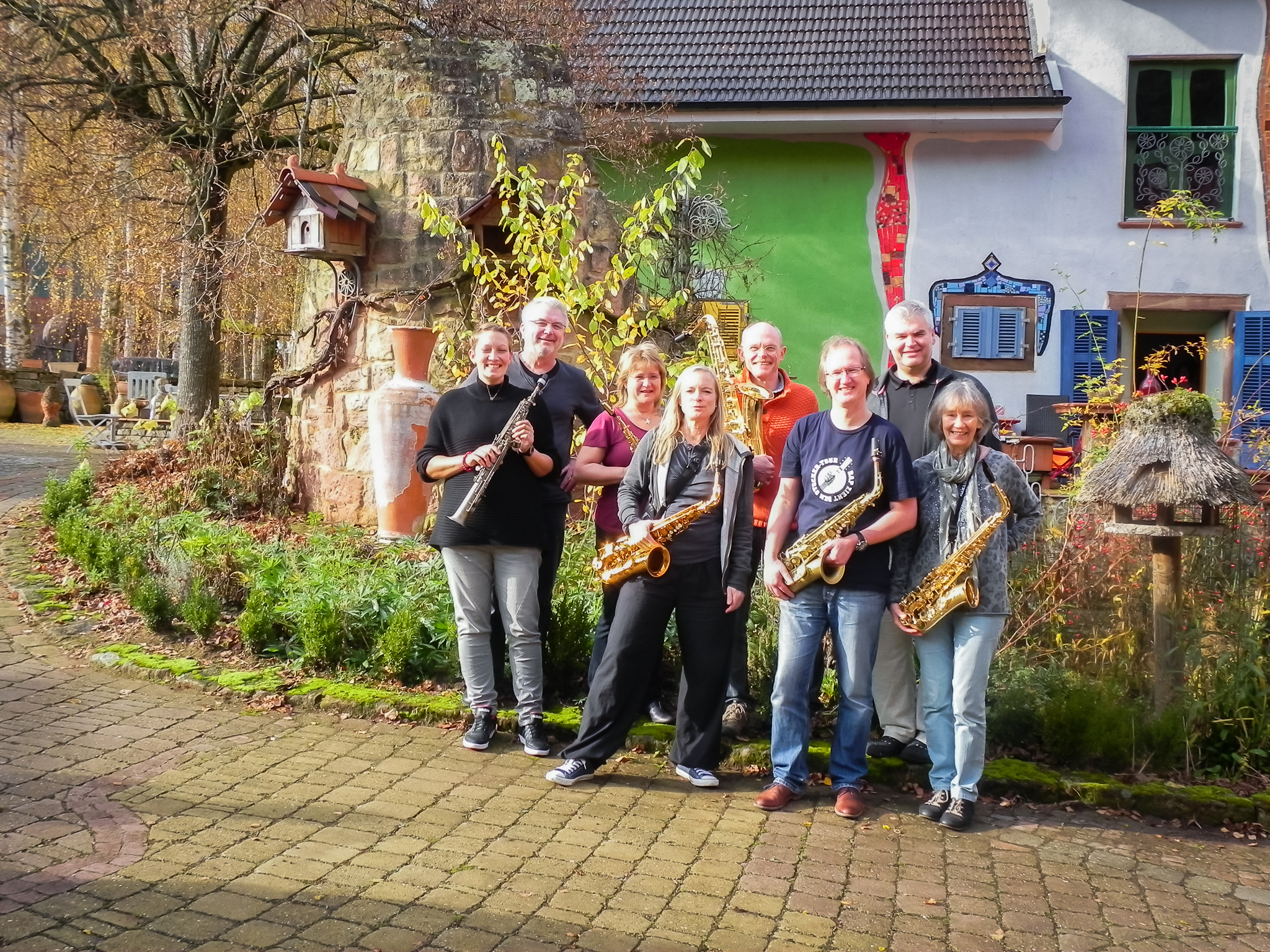 Abschlussfoto von Saxofon - Fit für Band und Bühne - 2 - 2015